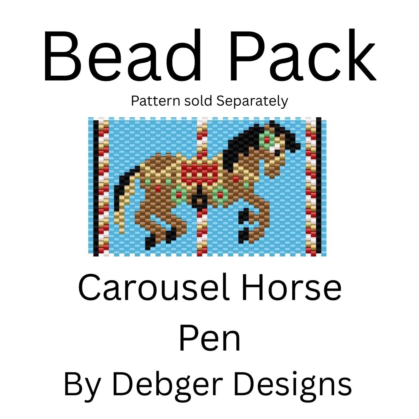 Carousel Horse Pen Bead Pack