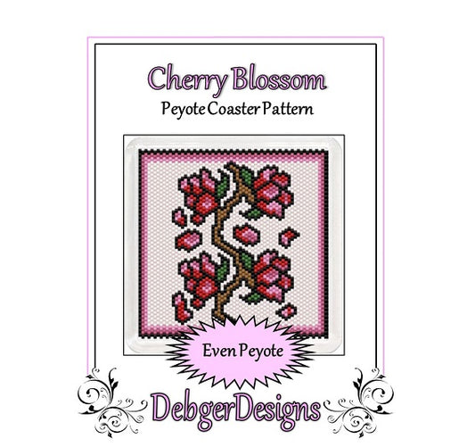 Cherry Blossom Coaster Pattern - PDF