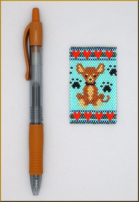 Chihuahua Chocolate and Tan Pen Wrap Pattern - PDF