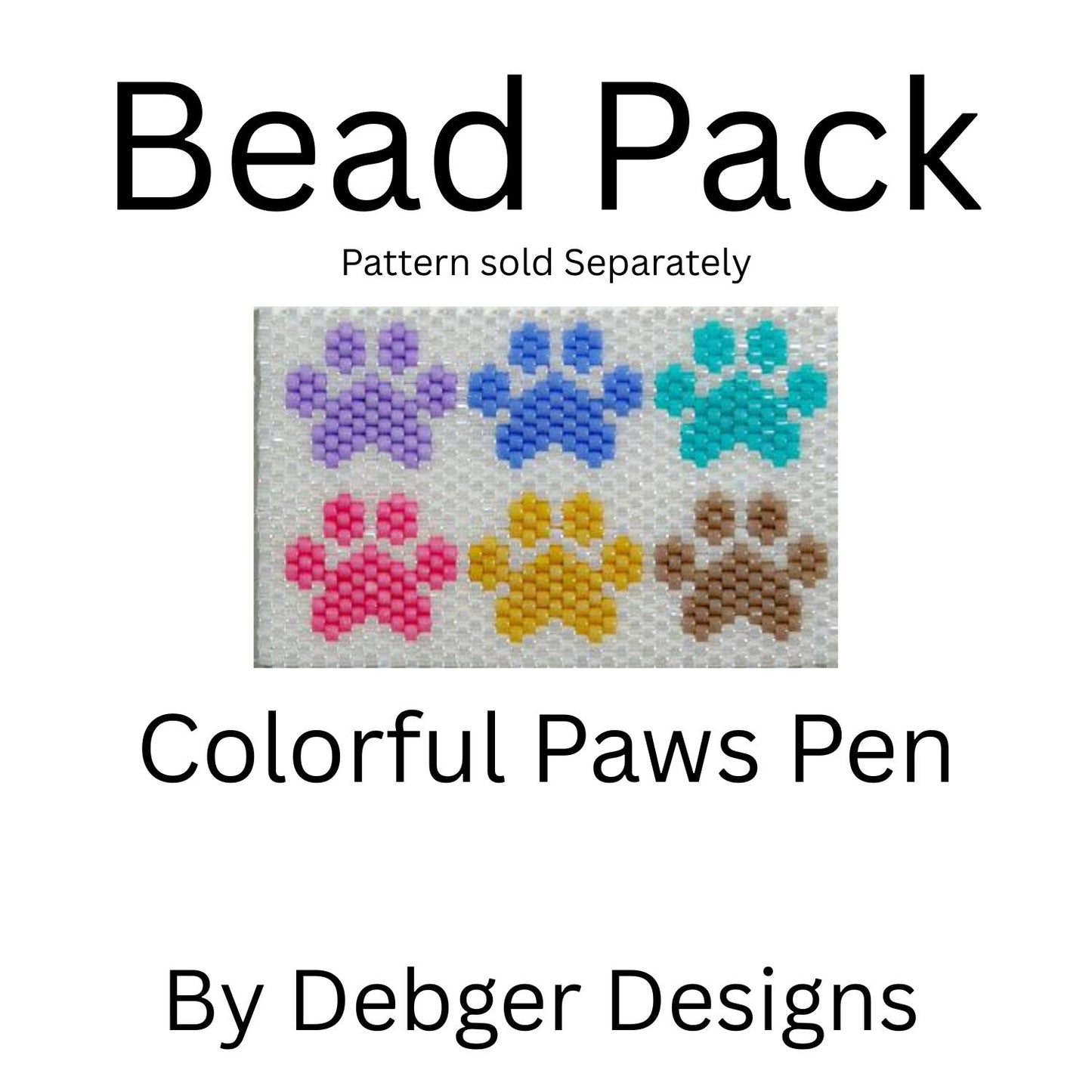 Colorful Paws Pen Bead Pack