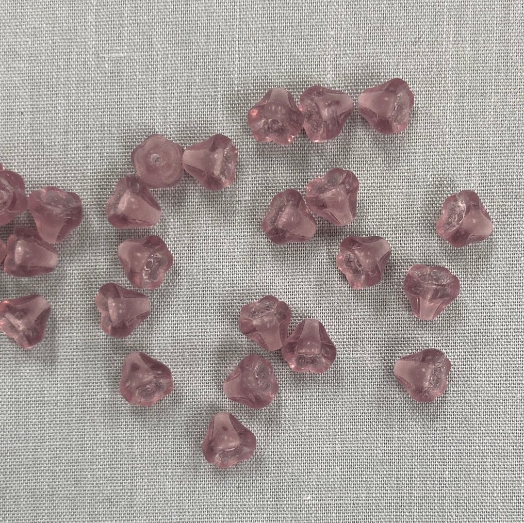 5x6mm Bell Flower - Purple - qty 25