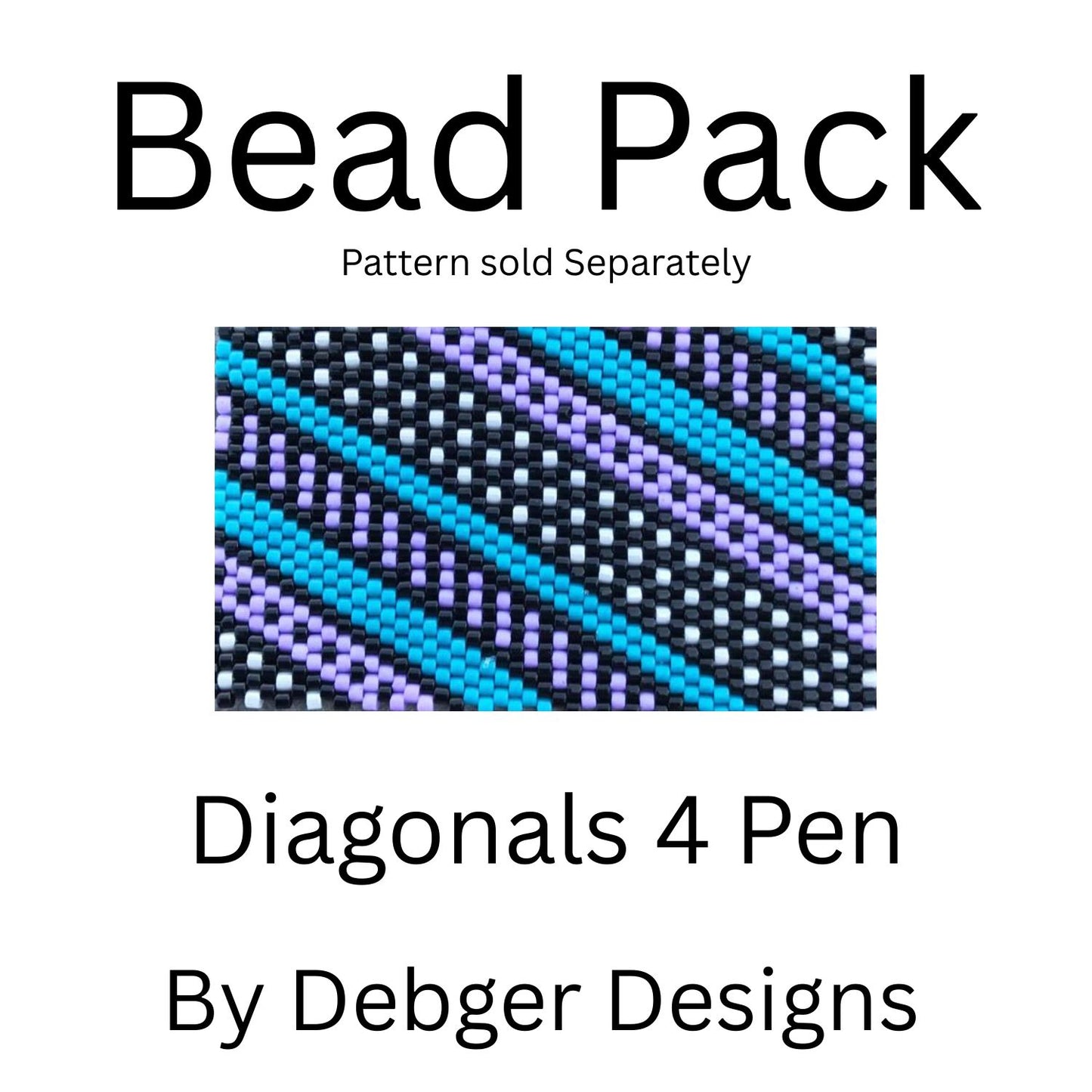 Diagonals 4 Pen Bead Pack