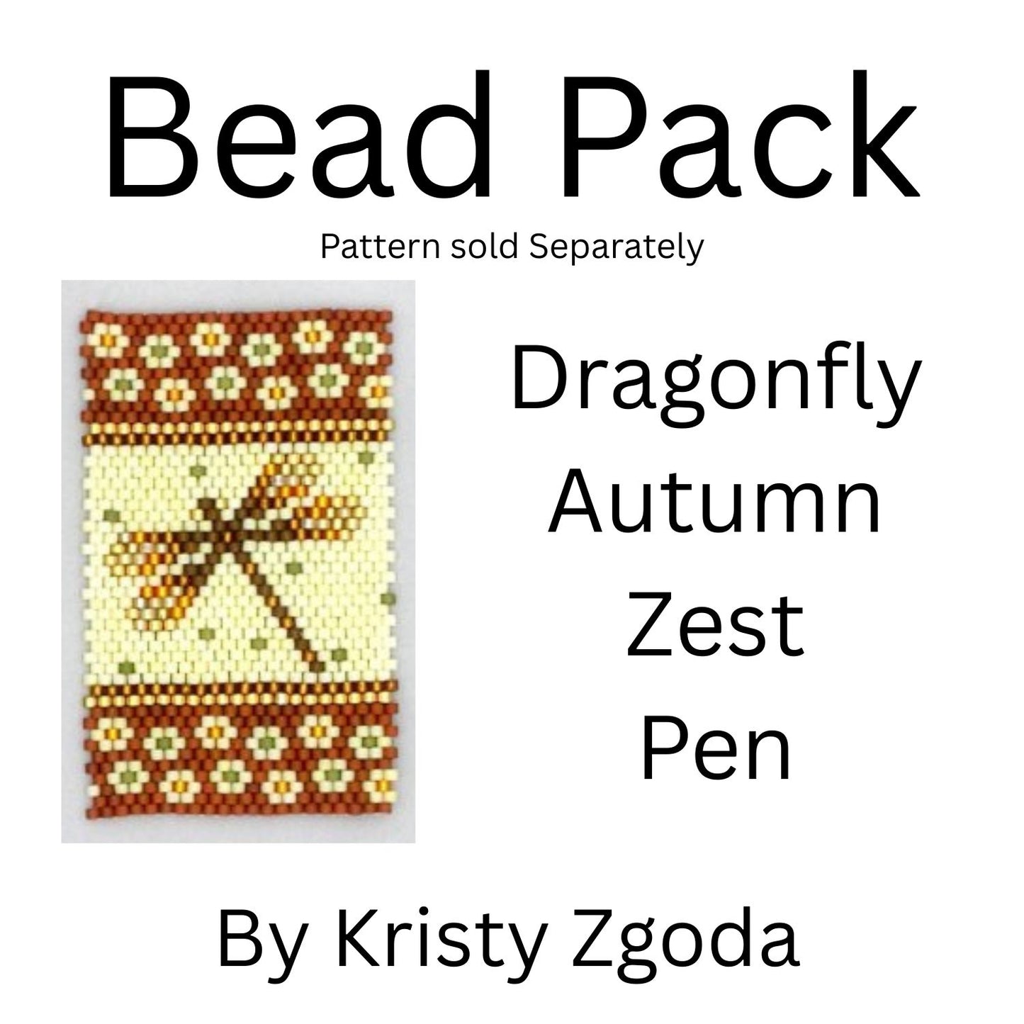 Dragonfly Autumn Zest Pen Bead Pack