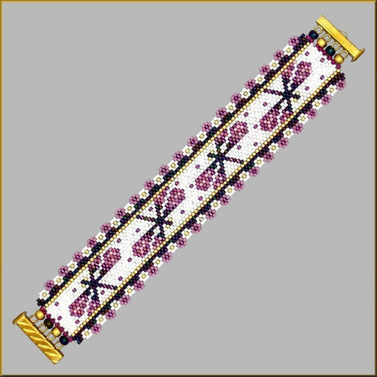 Dragonfly Berry Burst Bracelet Pattern - PDF