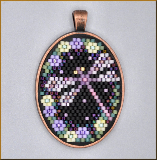 Dragonfly Bliss Oval Pattern - PDF
