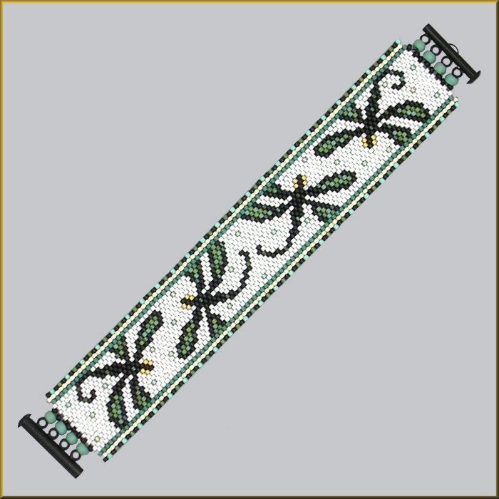 Dragonfiy Mint Chip Bracelet Pattern - PDF