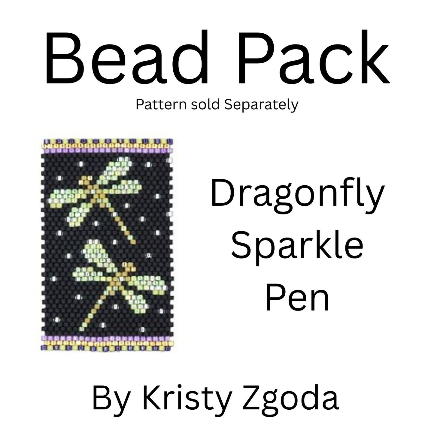 Dragonfly Sparkle Pen Bead Pack
