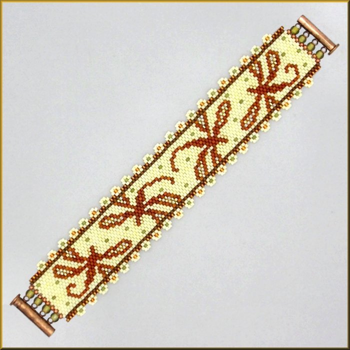 Dragonfly Spice Bracelet Pattern - PDF