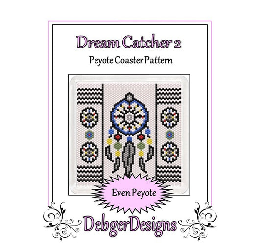 Dream Catcher 2 Coaster Pattern - PDF