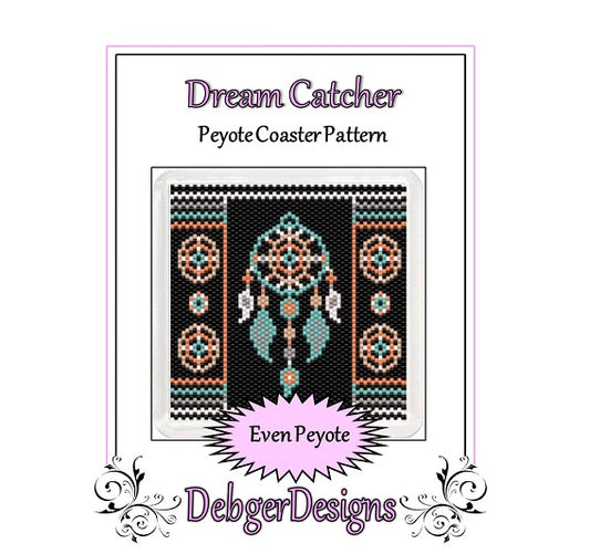 Dream Catcher Coaster Pattern - PDF
