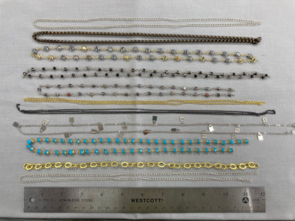 Assorted Chain - at least 12" long - 10 pieces
