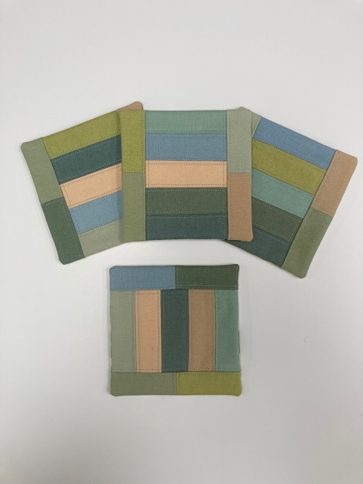 Canvas Coasters - Set of 4