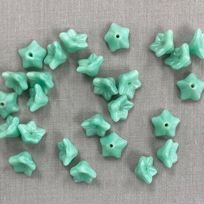 5x8mm Bell Flower - Spearmint - qty 25