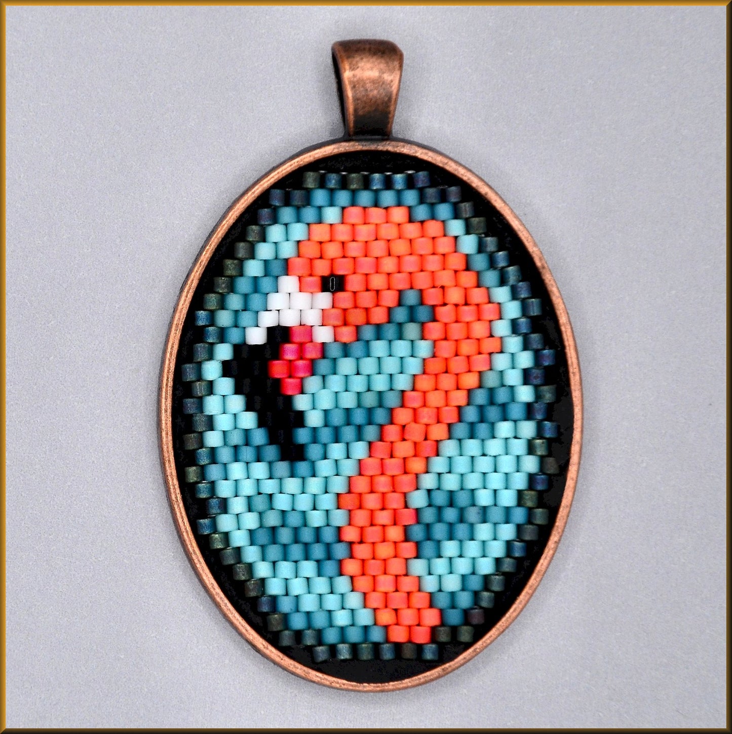 Flamingo Fun Oval Pattern - PDF