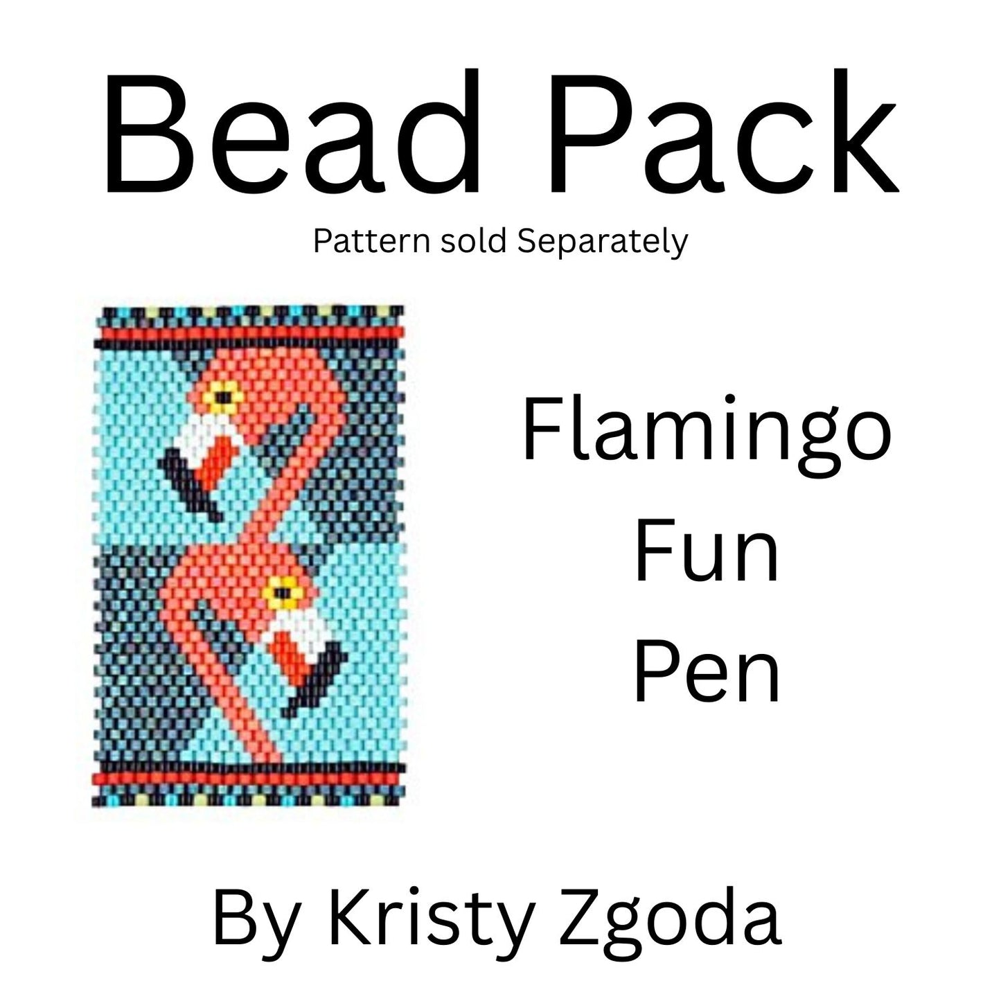 Flamingo Fun Pen Bead Pack