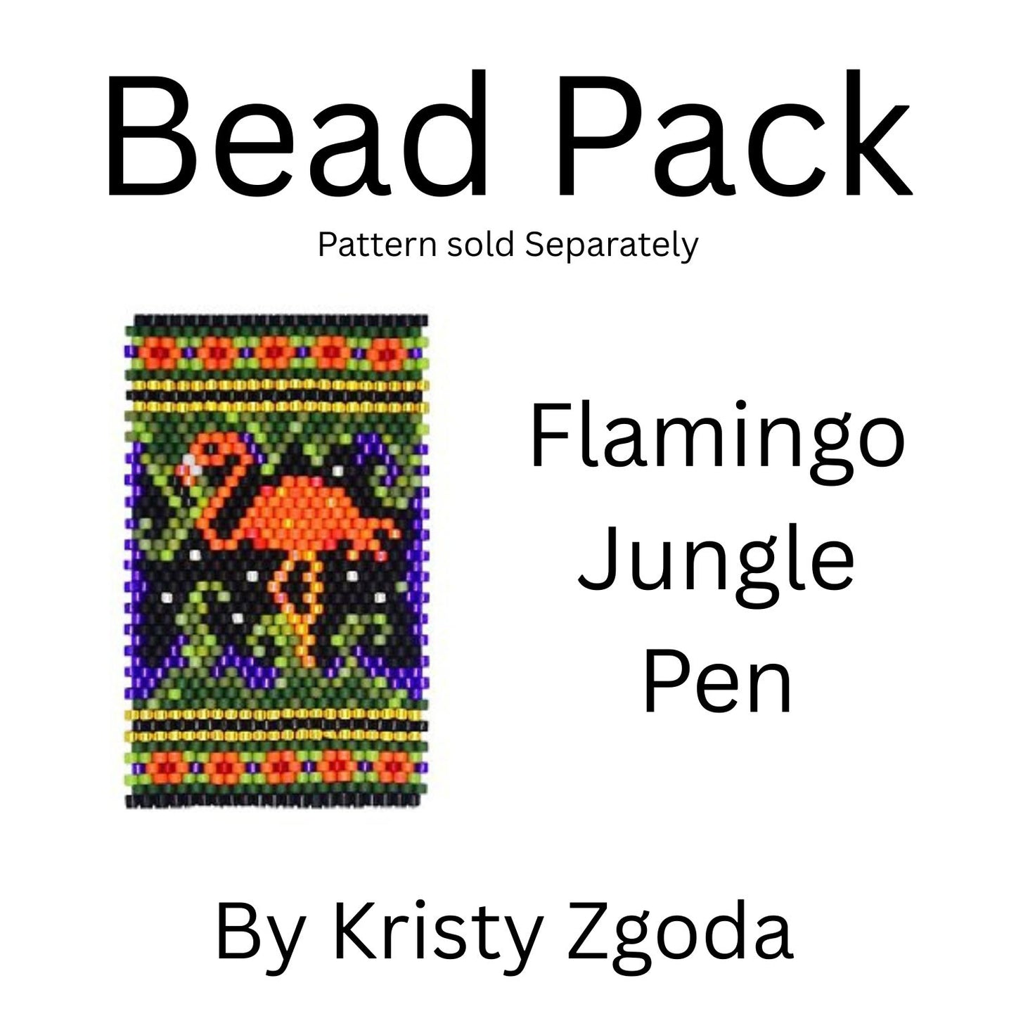 Flamingo Jungle Pen Bead Pack