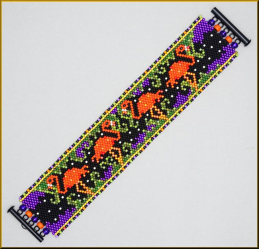 Flamingo Jungle Bracelet Pattern - PDF