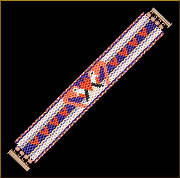 Flamingo Love Bracelet Pattern - PDF