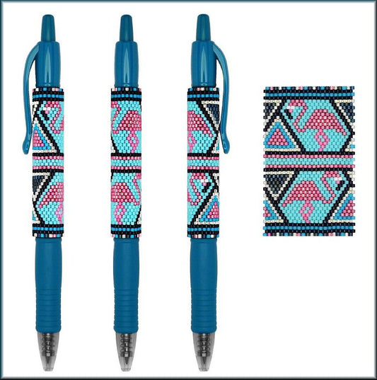 Flamingo Triangle Pen Wrap Pattern - PDF