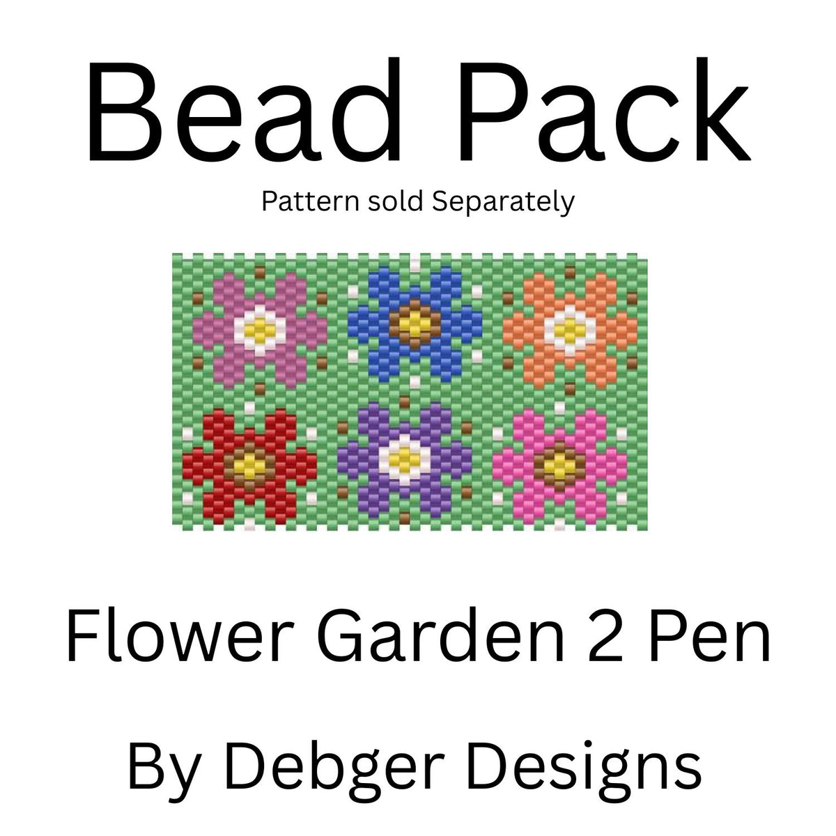 Flower Garden 2 Pen Bead Pack