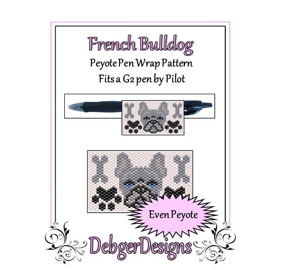 French Bulldog Pen Wrap Pattern - PDF