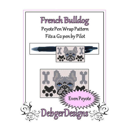 French Bulldog Pen Wrap Pattern - PDF