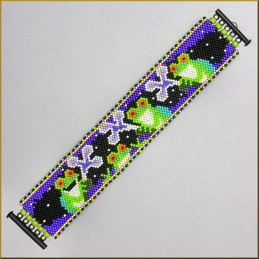 Froggie Nocturne Quartet Bracelet Pattern - PDF