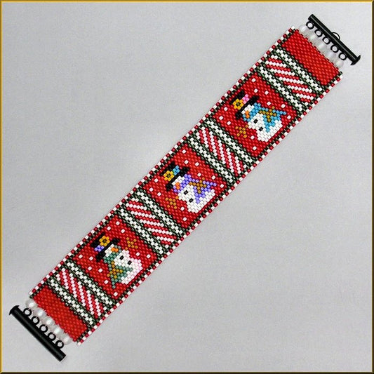Frosty Peppermint Bracelet Pattern - PDF