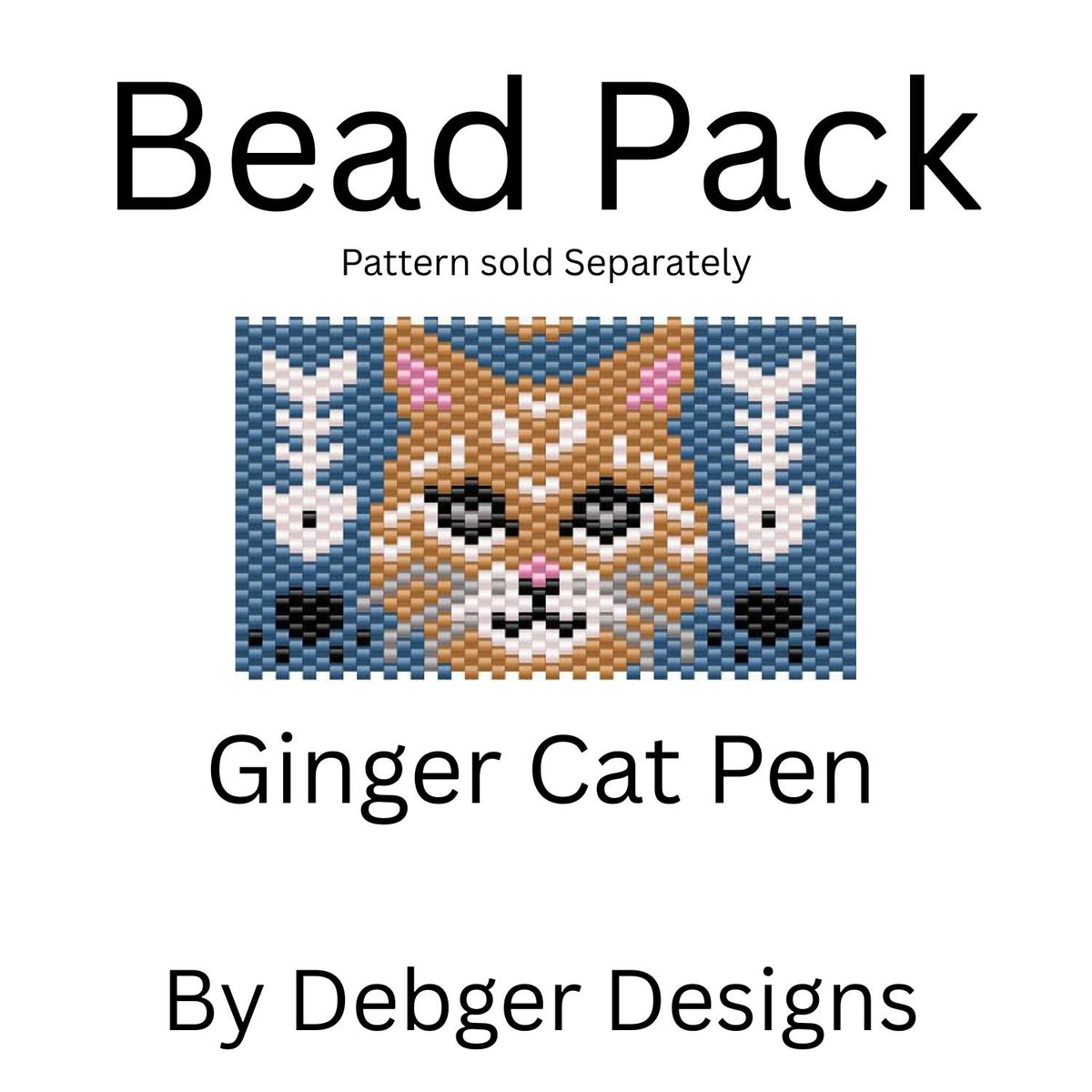 Ginger Cat Pen Bead Pack