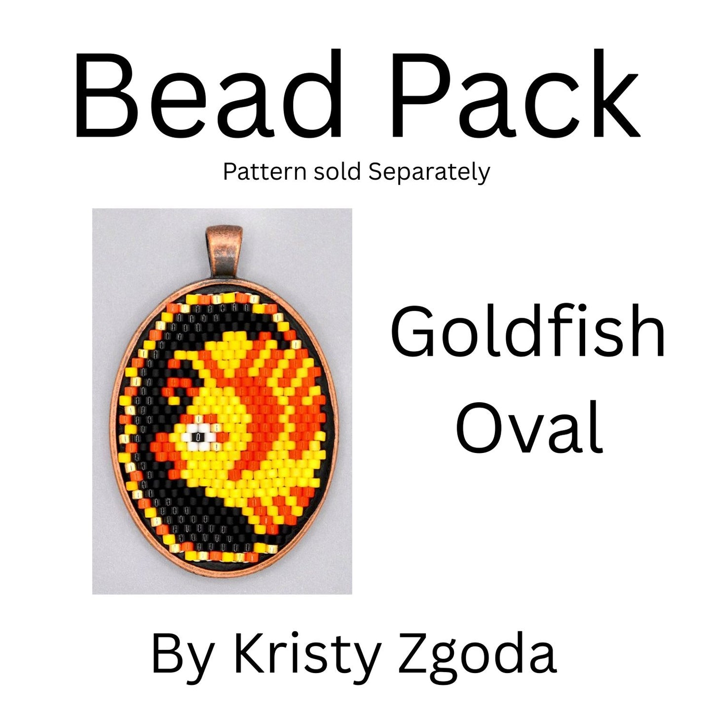 Goldfish Oval Bead Pack