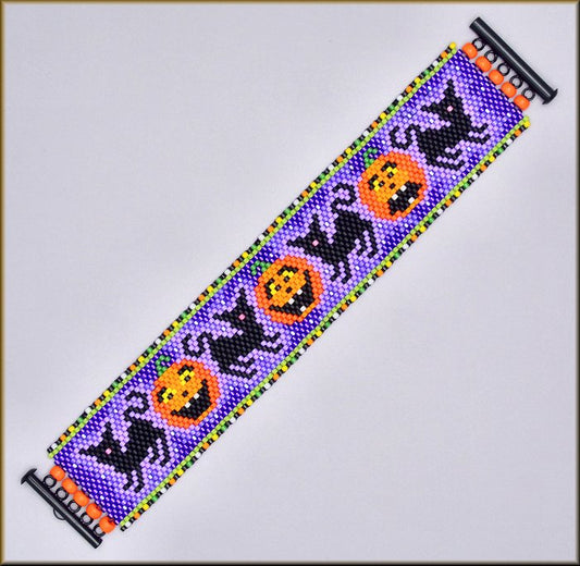 Halloween Spookies Bracelet Pattern - PDF