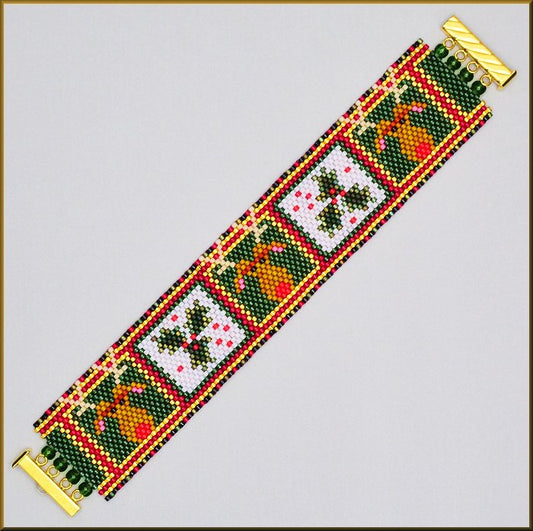 Holly Jolly Rudolph Bracelet Pattern - PDF