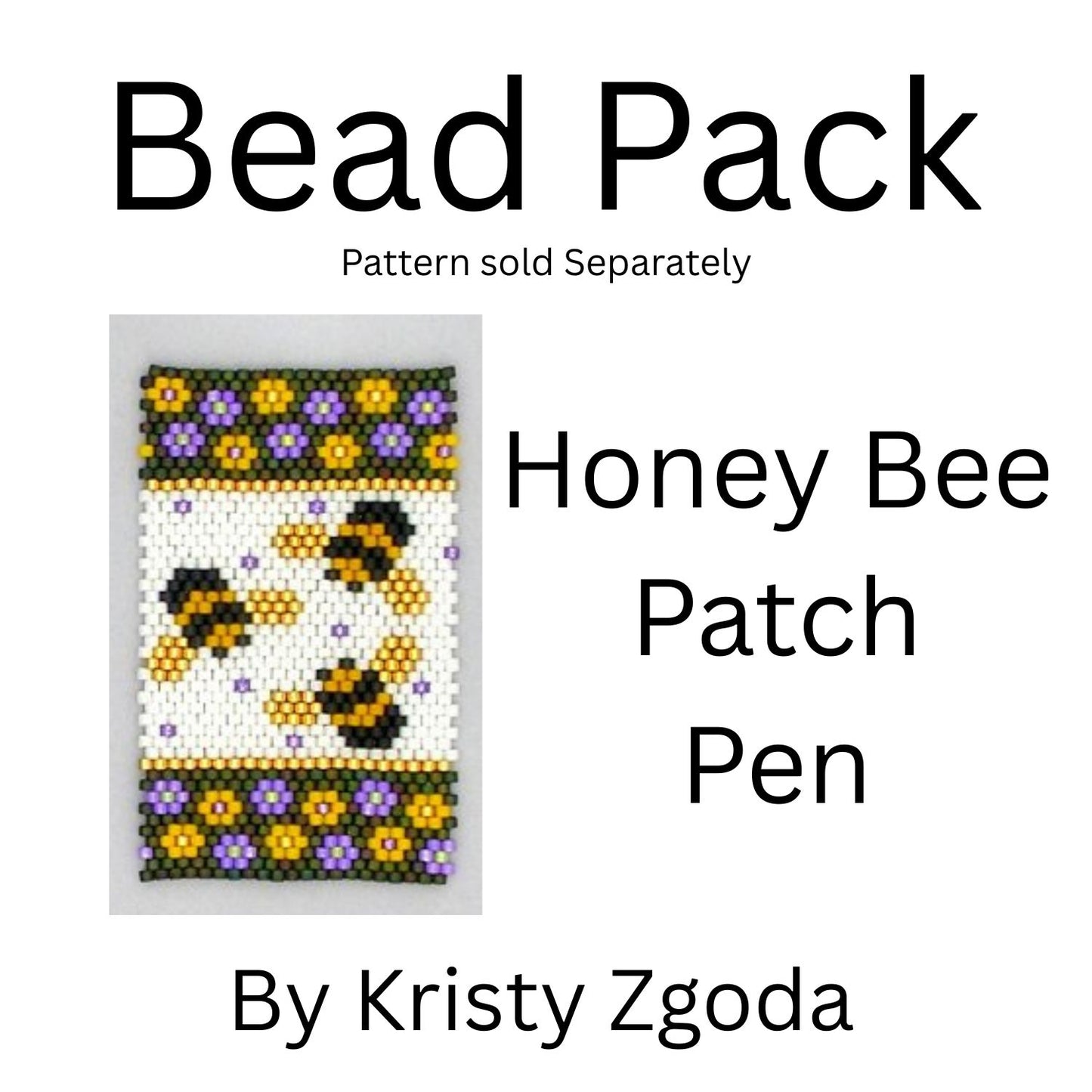 Honey Bee Patch Pen Bead Pack