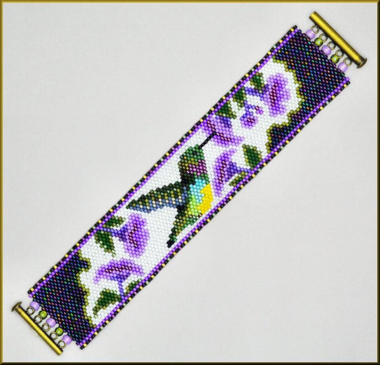 Hummingbird Breakfast Bracelet Pattern - PDF