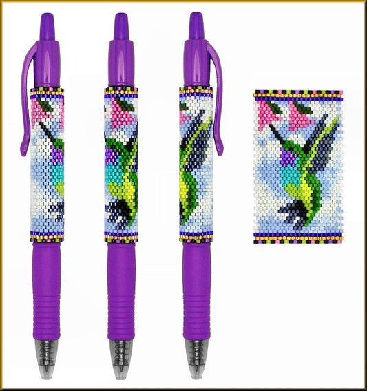Hummingbird Garden Pen Wrap Pattern - PDF