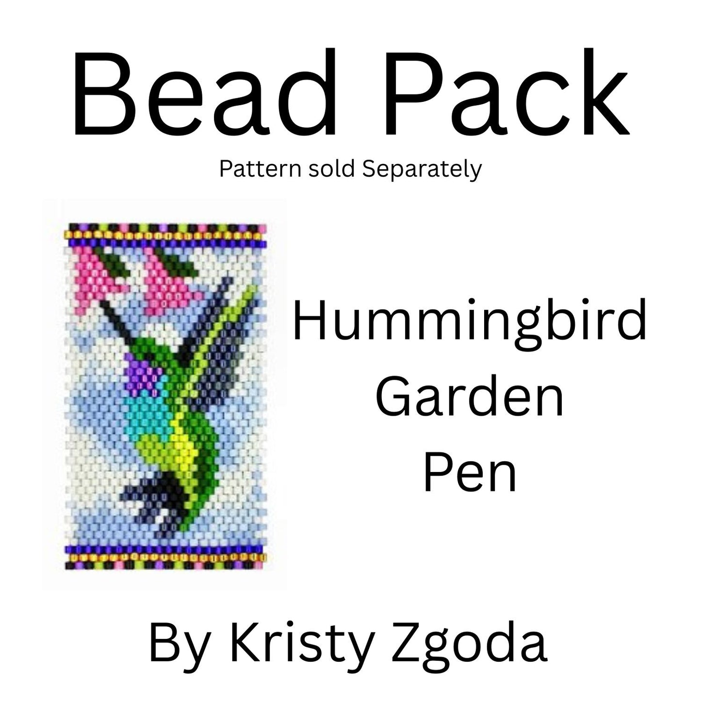 Hummingbird Garden Pen Bead Pack