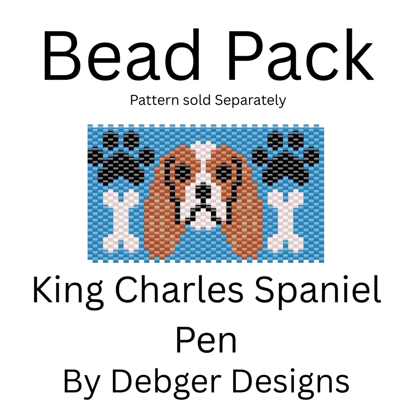 King Charles Spaniel Pen Bead Pack