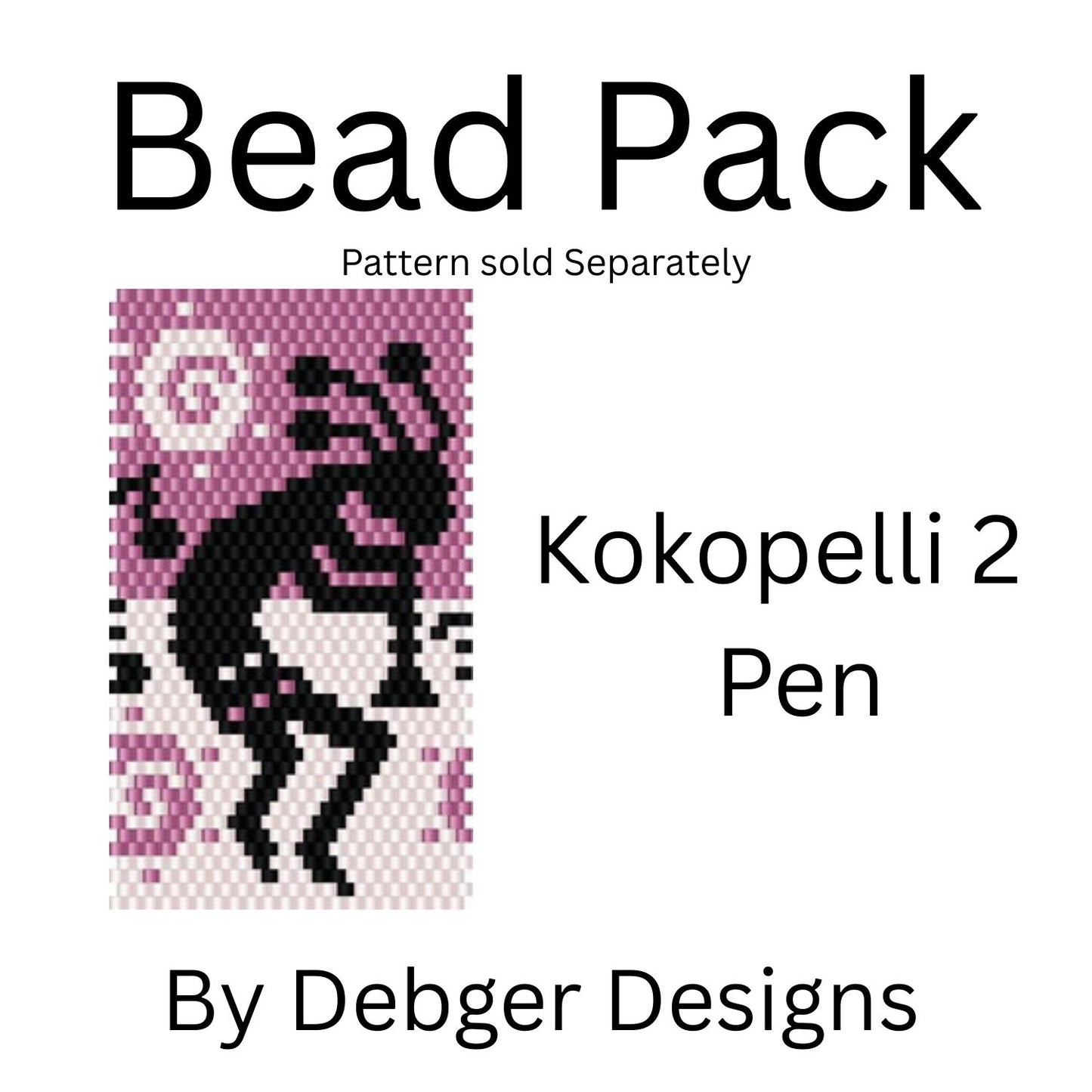 Kokopelli 2 Pen Bead Pack