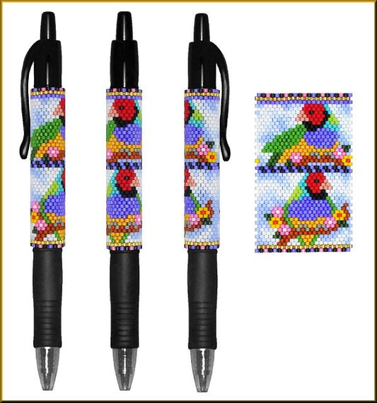 Lady Gouldian Pen Wrap Pattern - PDF