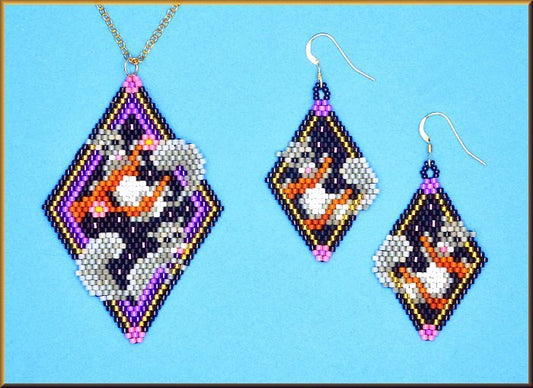 Let's Get Squirelly Pendant and Earring Pattern - PDF