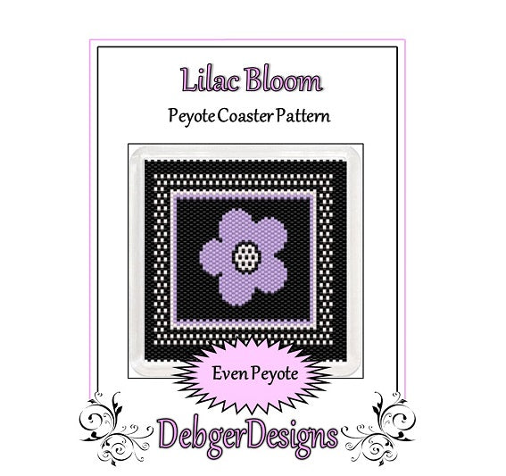 Lilac Bloom Coaster Pattern - PDF