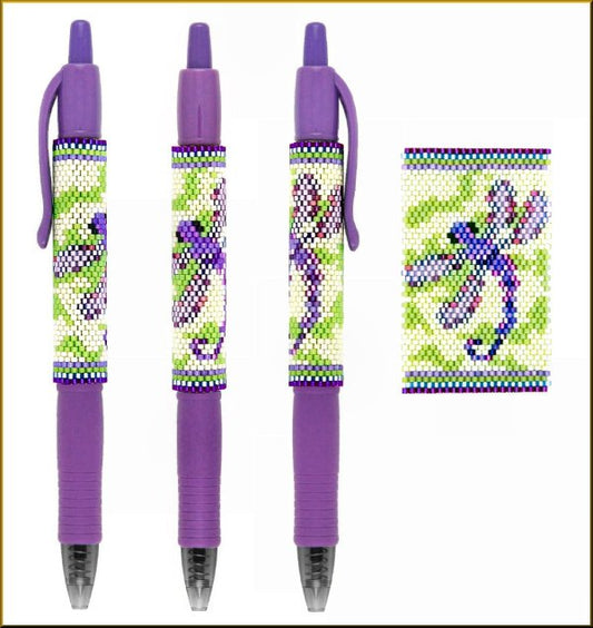 Lime Time Dragonfly Pen Wrap Pattern - PDF