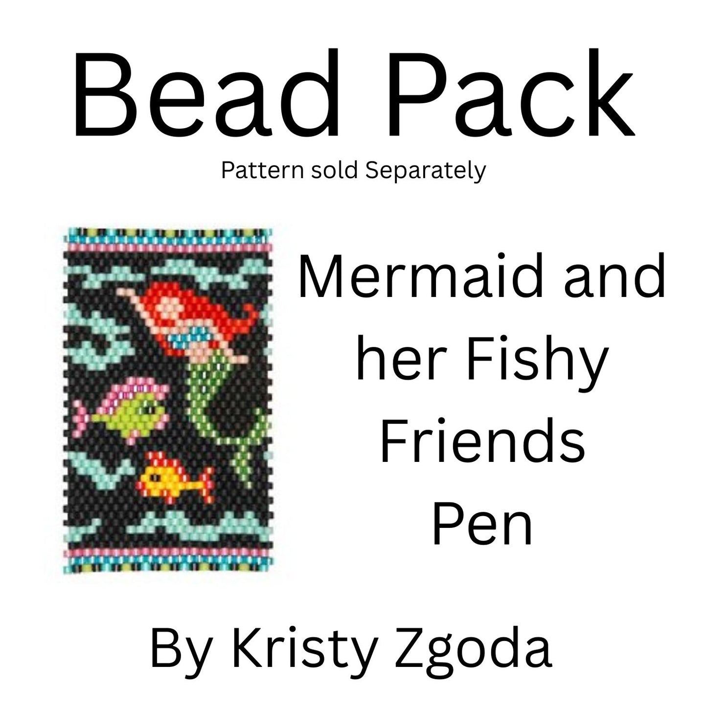 Mermaid and Her Fishy Friends Pen Bead Pack