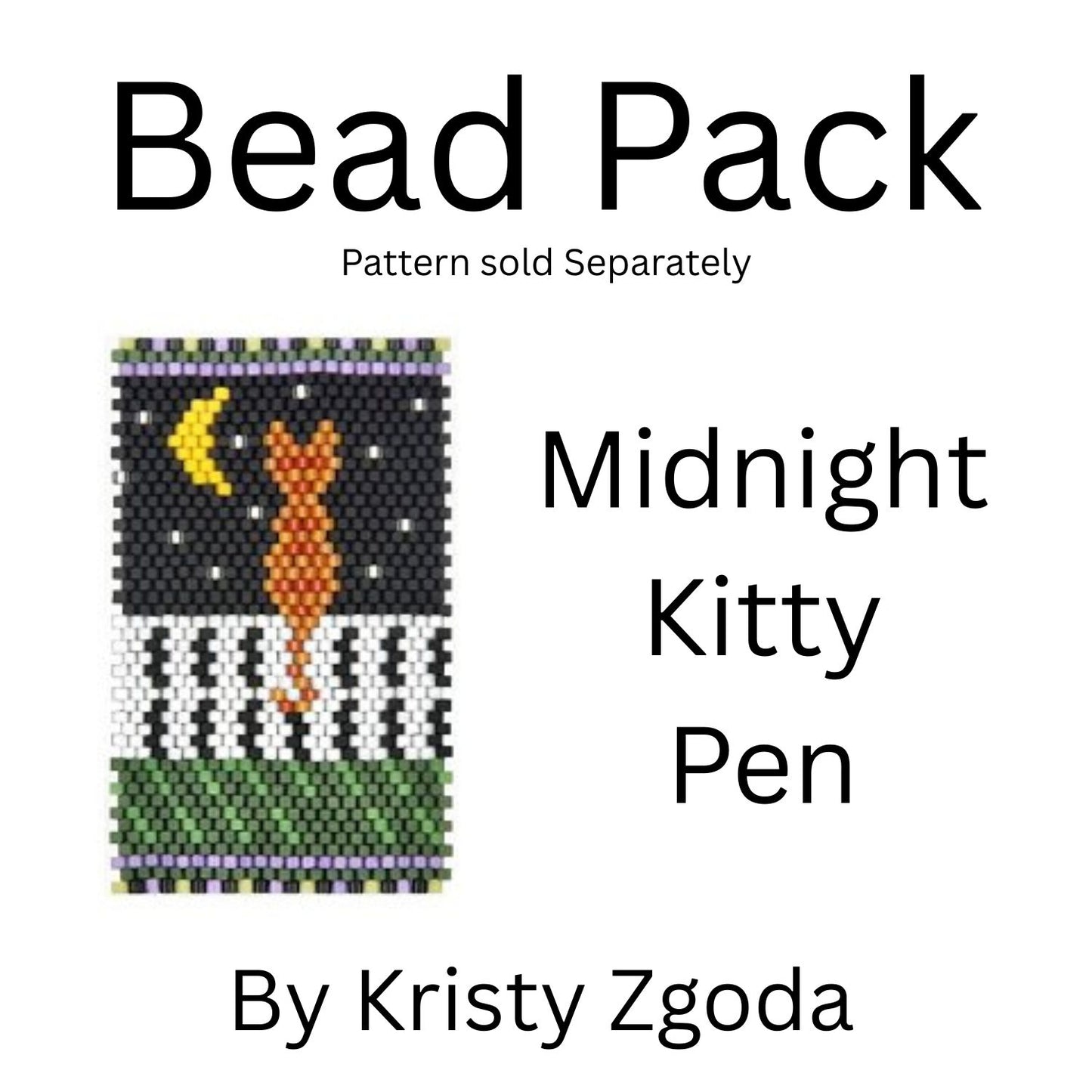 Midnight Kitty Pen Bead Pack
