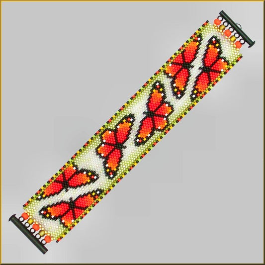 Monarch Lace Bracelet Pattern - PDF