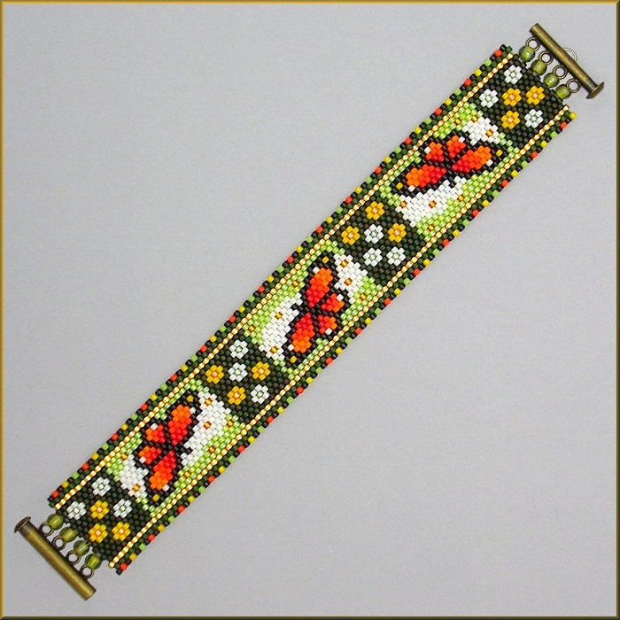 Monarch Patch Bracelet Pattern - PDF