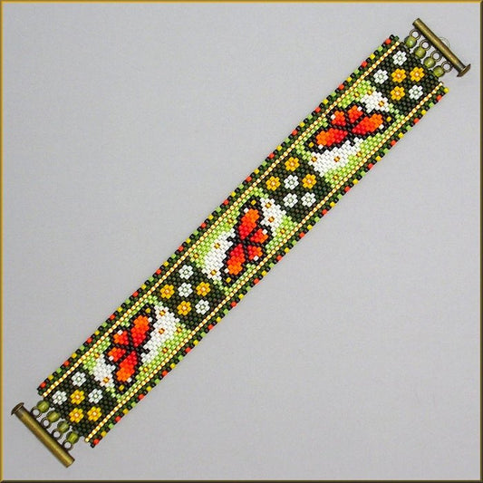 Monarch Patch Bracelet Pattern - PDF