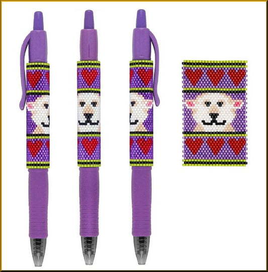 Polar Bear Pen Wrap Pattern - PDF