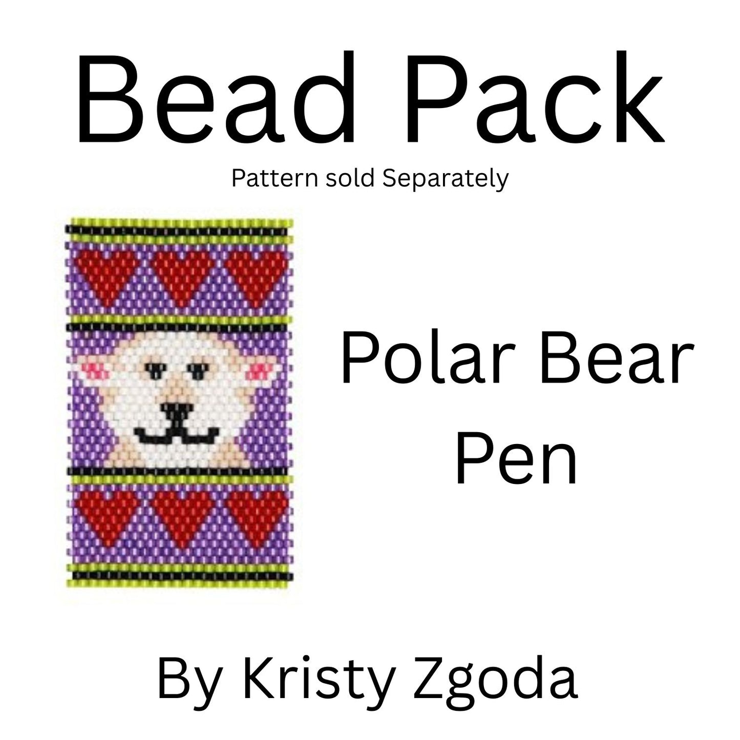 Polar Bear Pen Bead Pack