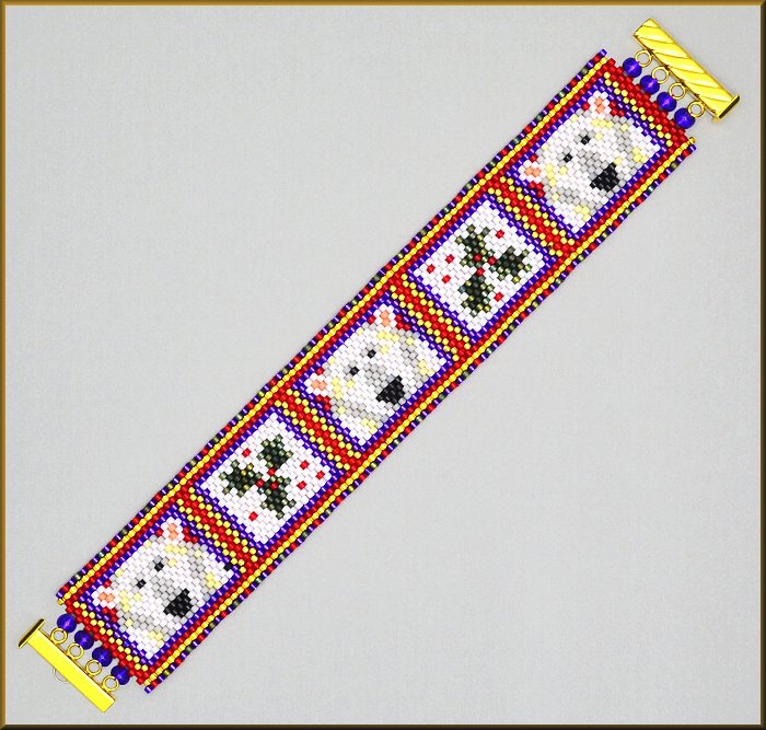 Polar Berries Bracelet Pattern - PDF